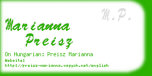 marianna preisz business card